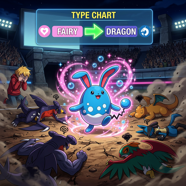 Azumarill Sweeps Dragon Team Competitive